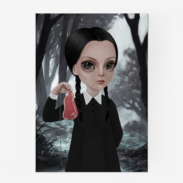 Постер Wednesday Addams / Уэнзди Аддамс, Автор: Айя Битик, Цена: 1010 р. 