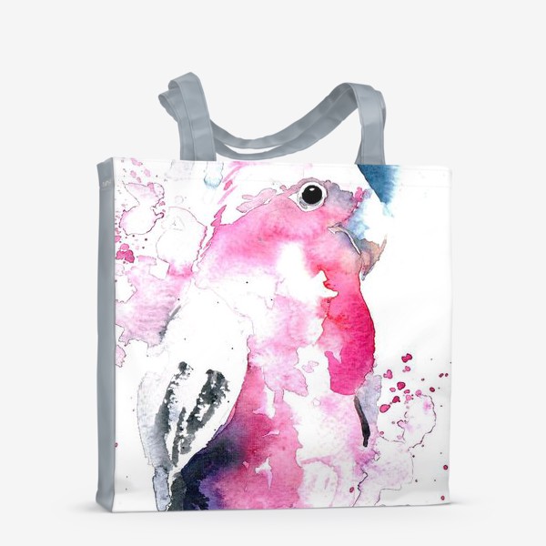 Сумка-шоппер «розовый попугай»