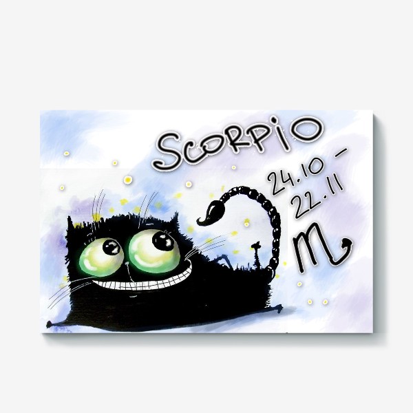Холст «Scorpio zodiac»