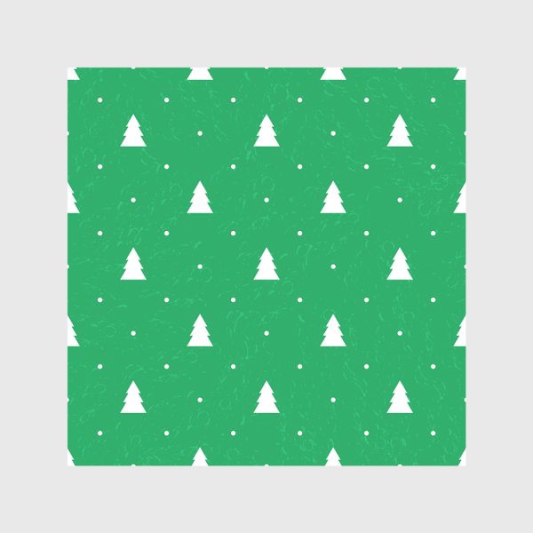 Скатерть «Зеленый рождественский паттерн с елками»