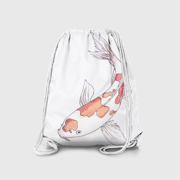Рюкзак «Рыбка карп Кои с рыжими пятнами»