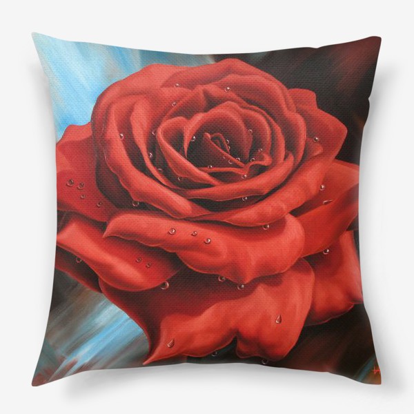 Подушка «Красная роза»