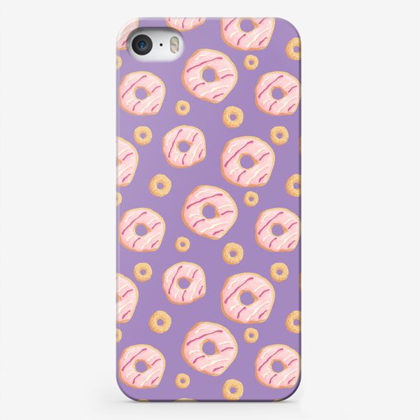 Чехол iPhone «Пончики клубничные»
