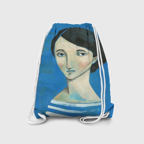 Рюкзак «Девушка на синем»