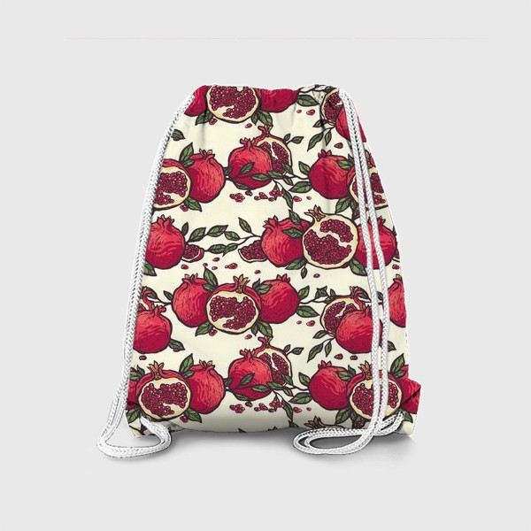 Рюкзак «Красное на белом»