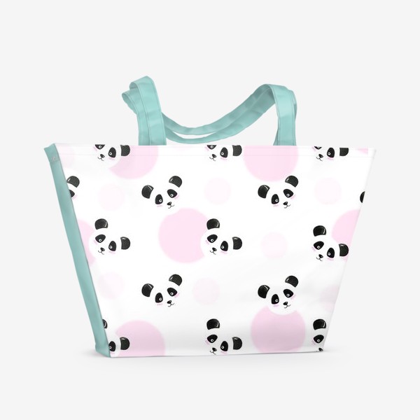 Пляжная сумка «Румяные панды»