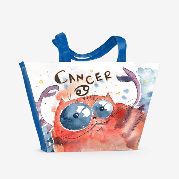 Пляжная сумка «Cancer zodiac»