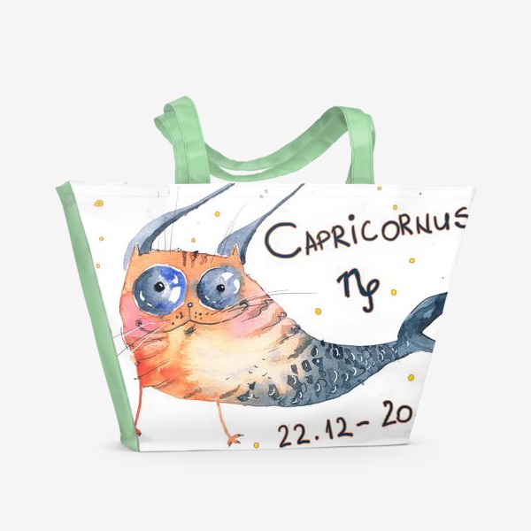 Пляжная сумка «capricornus zodiac»