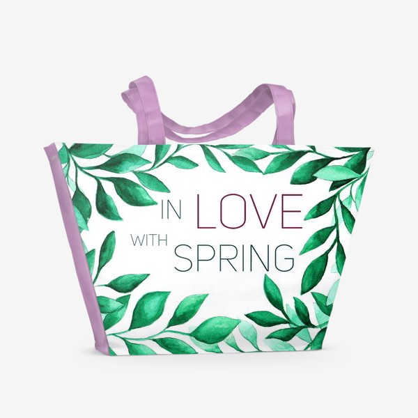 Пляжная сумка «Весенняя любовь»