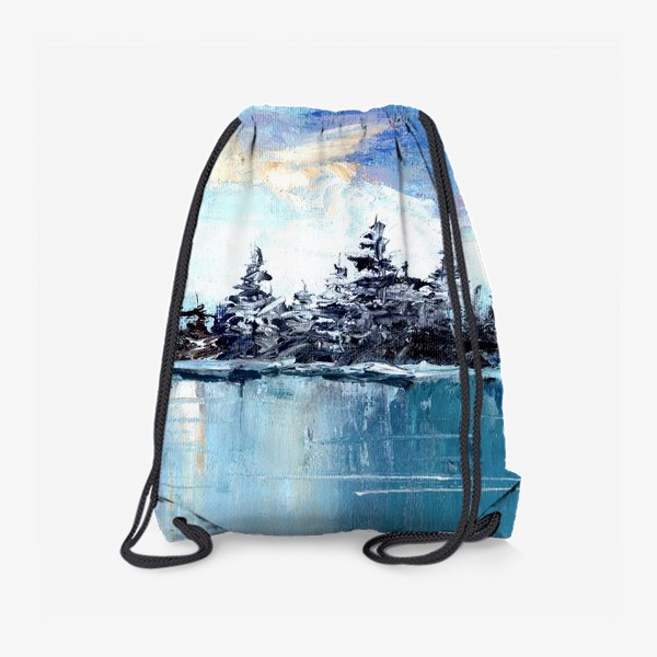 Рюкзак «зимнее озеро»