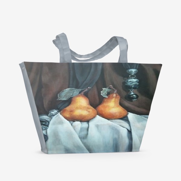 Пляжная сумка &laquo;Натюрморт с грушами.&raquo;