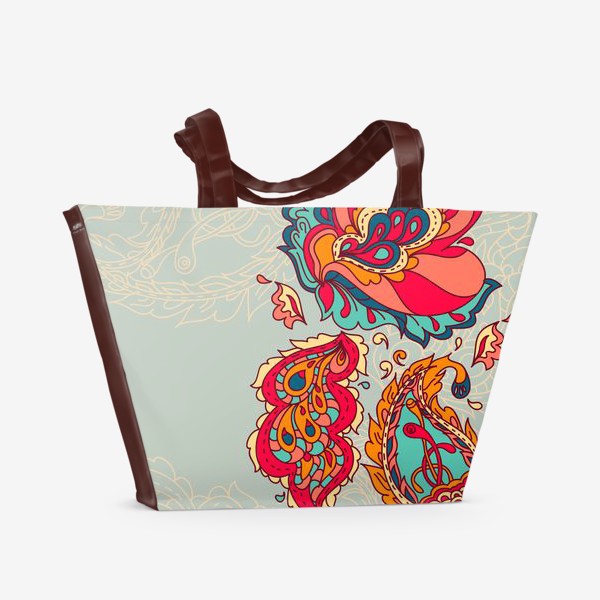 Пляжная сумка &laquo;Индийский орнамент&raquo;