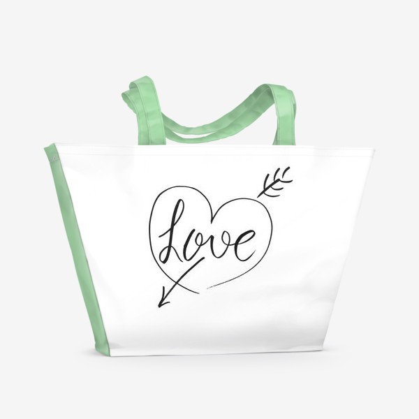 Пляжная сумка «Это любовь»