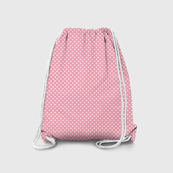 Рюкзак «горошек на розовом »