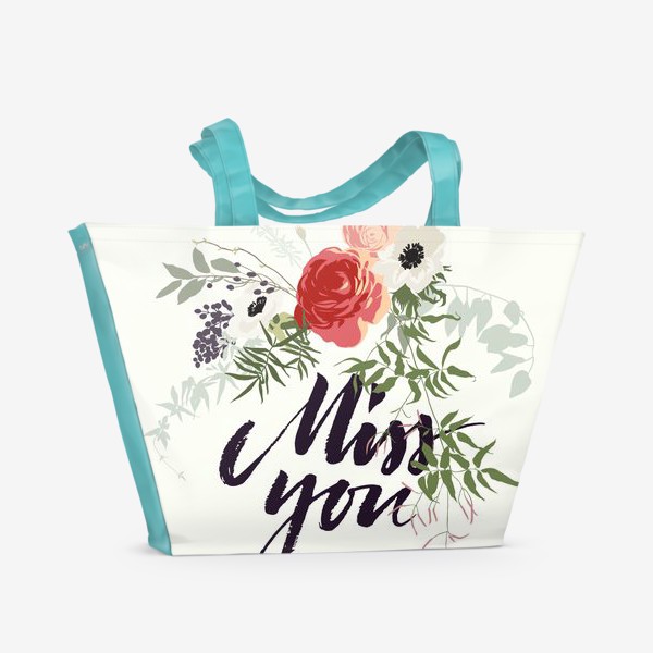 Пляжная сумка «Miss you»