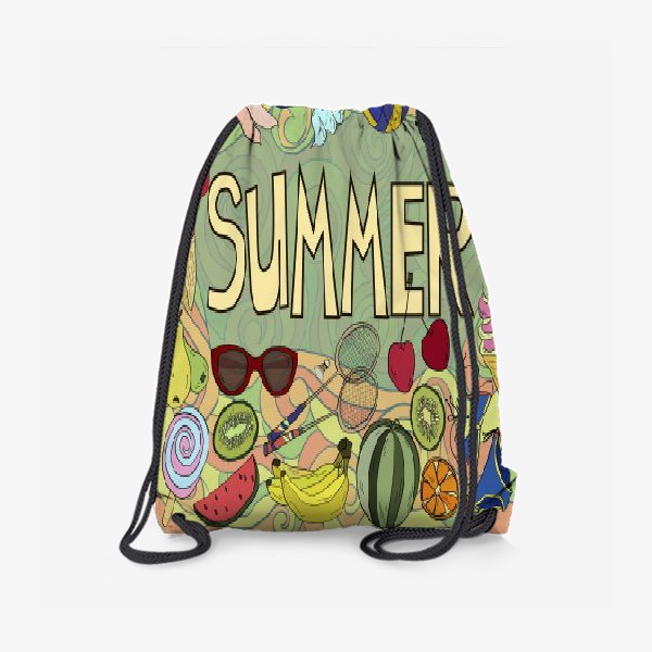 Рюкзак «Лето и летние элементы»