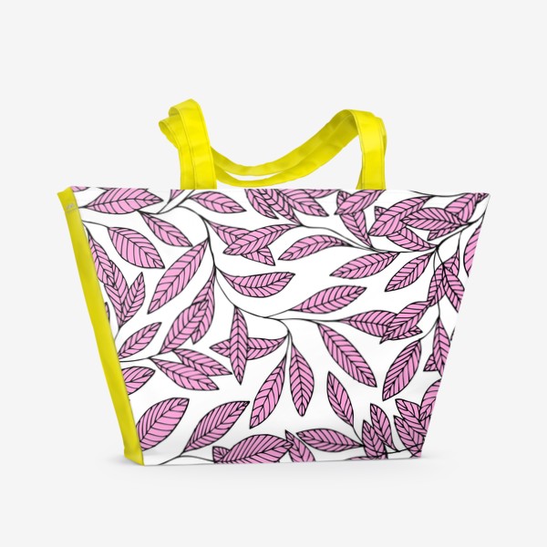 Пляжная сумка «Нежные розовые ветки»