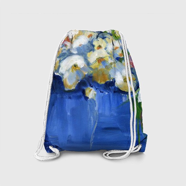 Рюкзак «Букет цветов в синей вазе»