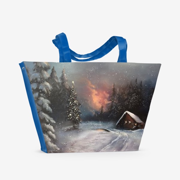 Пляжная сумка «Зимушка зима»