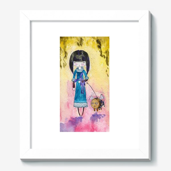 Картина «Девочка и рыба 2»