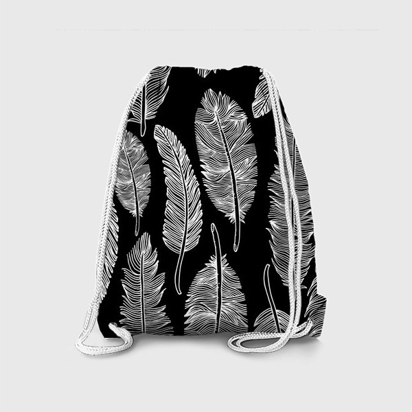 Рюкзак «Черно-белые перья»