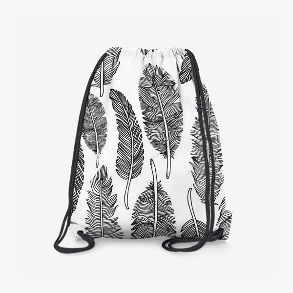 Рюкзак «Черно-белые перья»