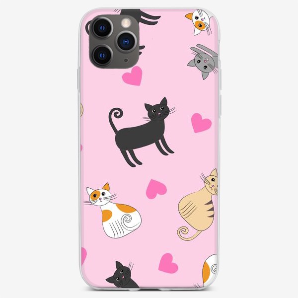 Чехол iPhone «Влюбленные котики»