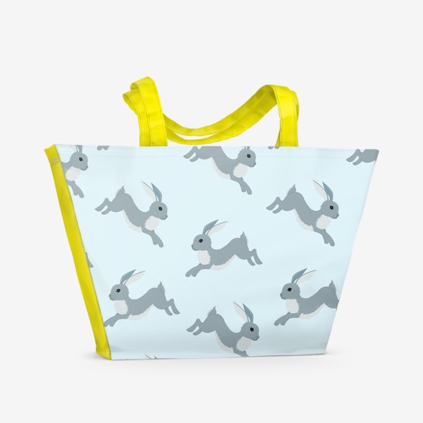 Пляжная сумка «Бегущие зайцы»