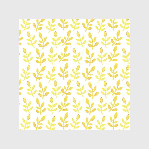 Скатерть «Желтые акварельные веточки»