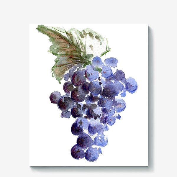 Холст «Гроздь тёмного винограда»