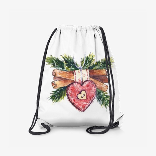 Рюкзак «Рождественское украшение с палочками корицы»