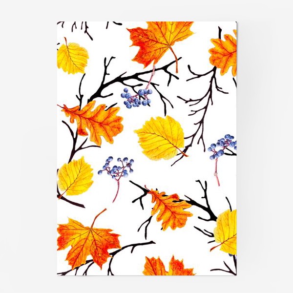 Постер «Осенние листья и дикий виноград»