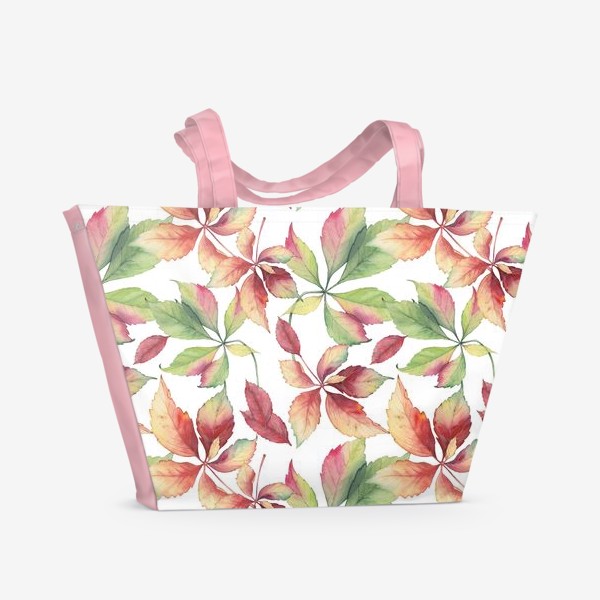 Пляжная сумка «Яркие виноградные листья»