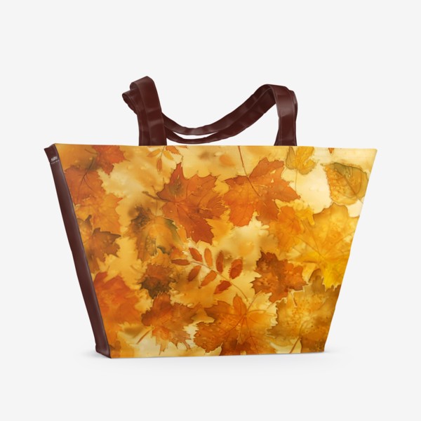 Пляжная сумка «Листья падают, кружась...»