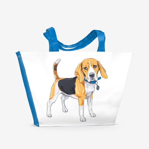 Пляжная сумка «собака породы бигль»