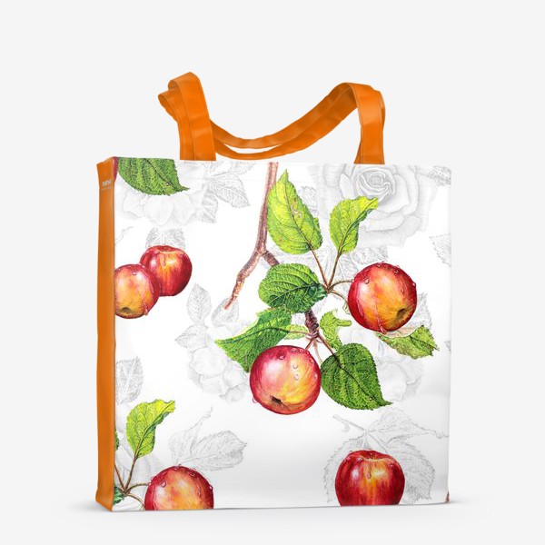 Сумка-шоппер «Красные яблоки»