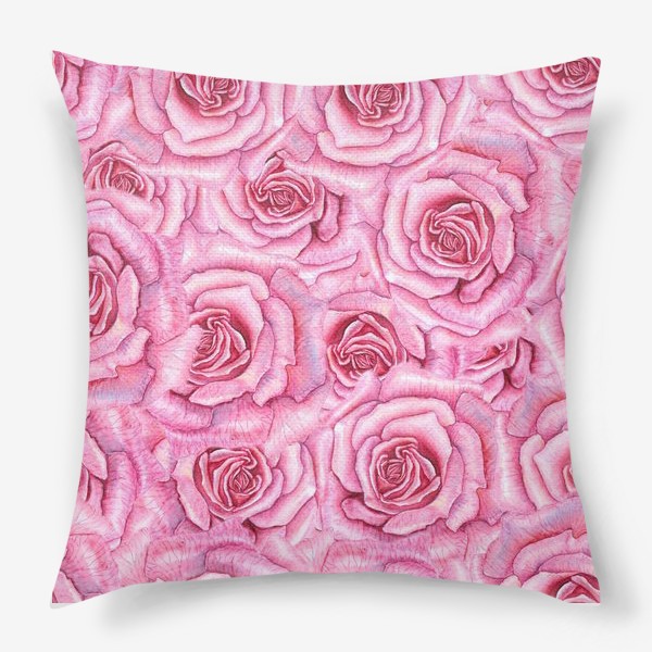 Подушка «Ковер из розовых роз»