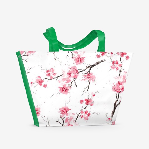 Пляжная сумка «Цветение сакуры»