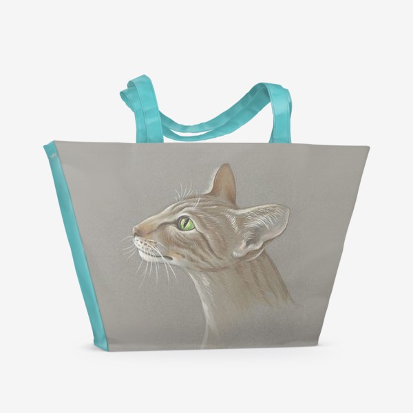 Пляжная сумка «Ориентальная кошка»
