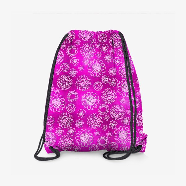 Рюкзак «Розовый цветочный паттерн»