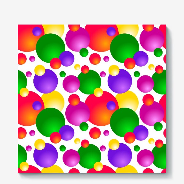 Холст «Разноцветные шарики»