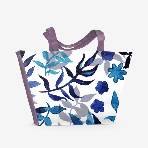 Пляжная сумка «Морозные листья»