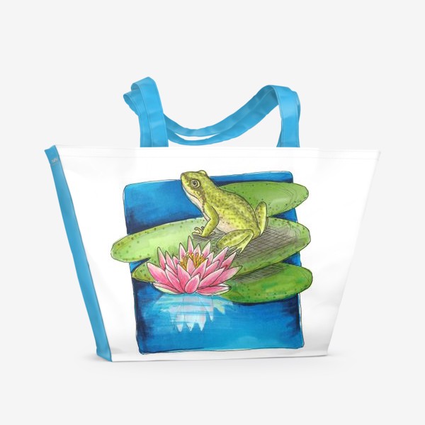 Пляжная сумка «Романтическая лягушка»