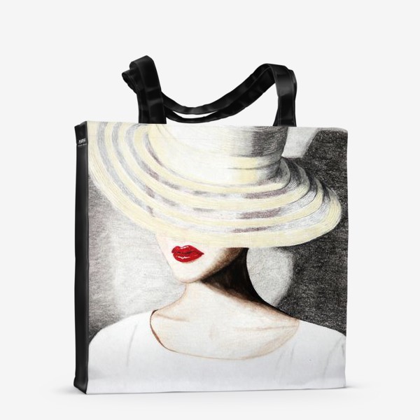 Сумка-шоппер «Девушка в шляпе»