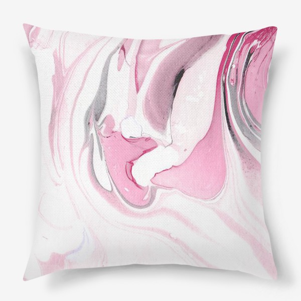 Подушка «Розовый мрамор»