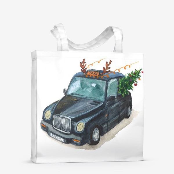 Сумка-шоппер «Christmas black cab»