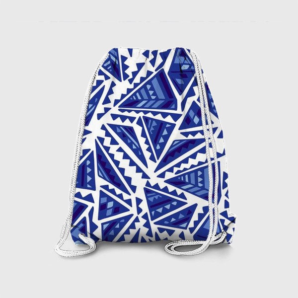 Рюкзак «Синий геометрический орнамент»