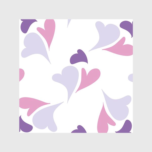Скатерть &laquo;Hearts Purple Pattern&raquo;