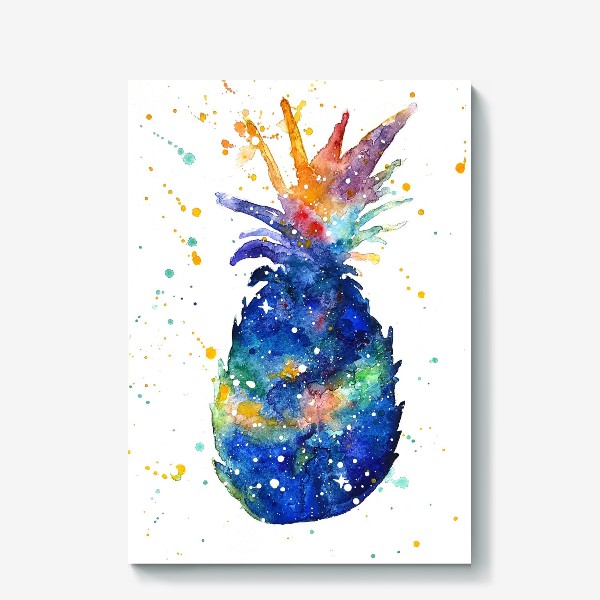 Холст «космический ананас»