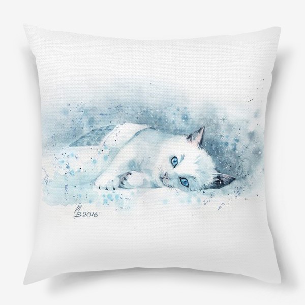 Подушка «Котёнок под одеялом»